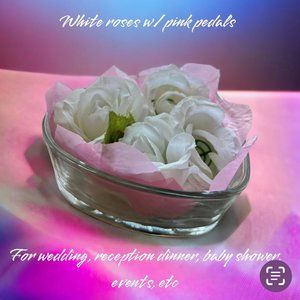 Scent & Gems, Roses with pink pedal dish